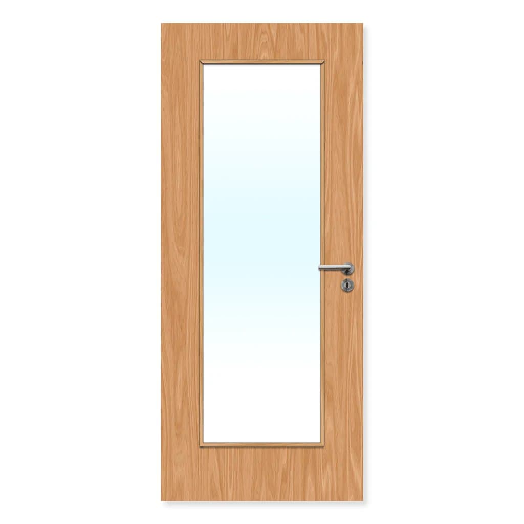 FDR 19G Made To Measure Internal Plywood Paint Grade Glazed FD60 Fire Door