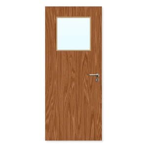 FDR 1G Made To Measure External Plywood Paint Grade Glazed FD30 Fire Door