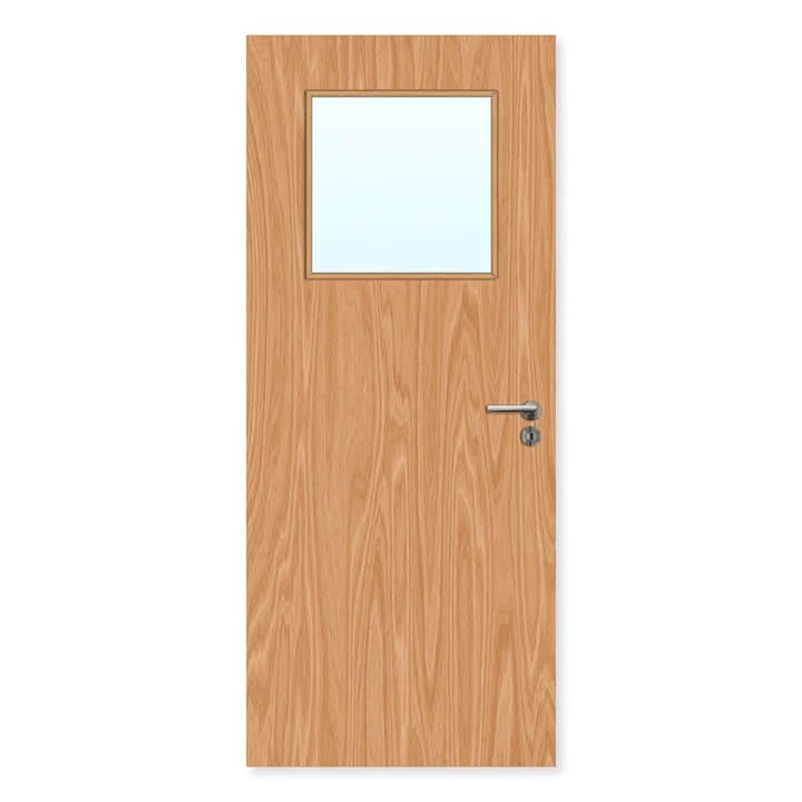 FDR 1G Made To Measure Internal Plywood Paint Grade Glazed FD30 Fire Door