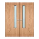 FDR 20G External Plywood Paint Grade Glazed Double FD60 Fire Doors thumbnail 1