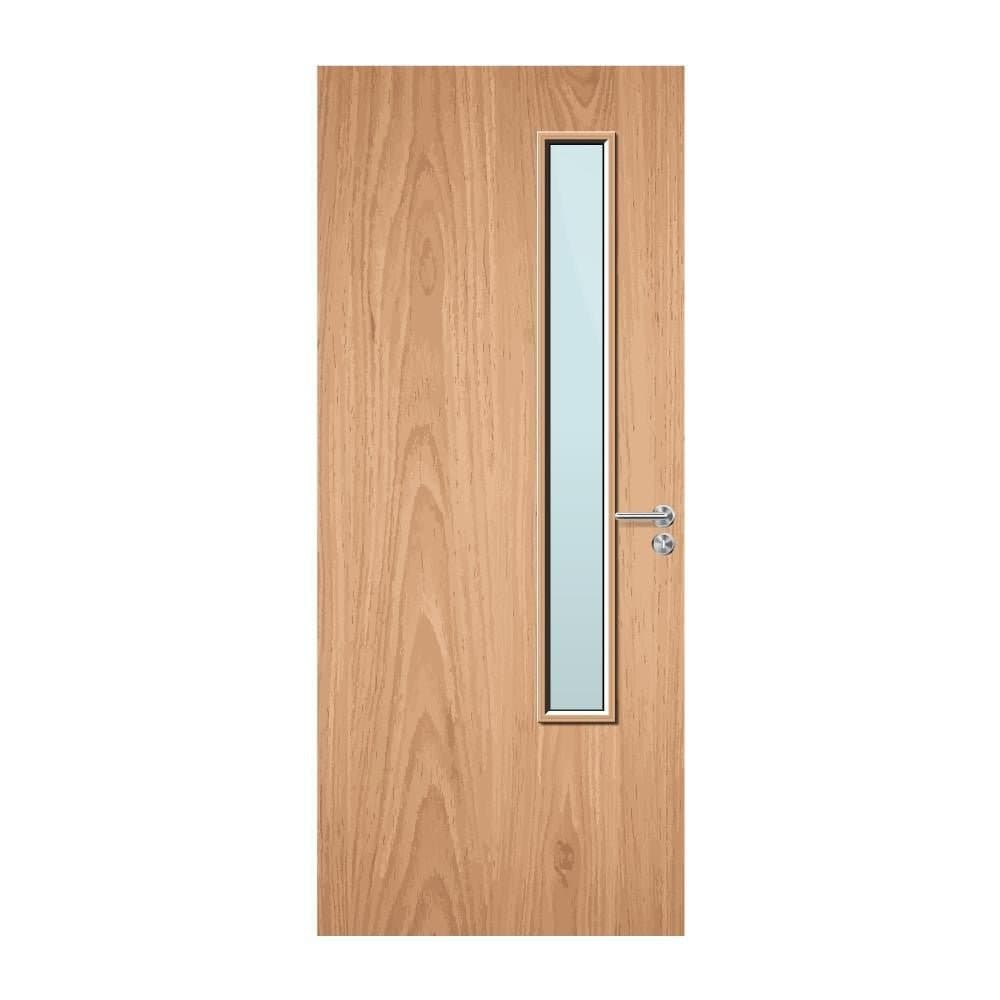 FDR 20G Made To Measure External Plywood Paint Grade Glazed FD30 Fire Door