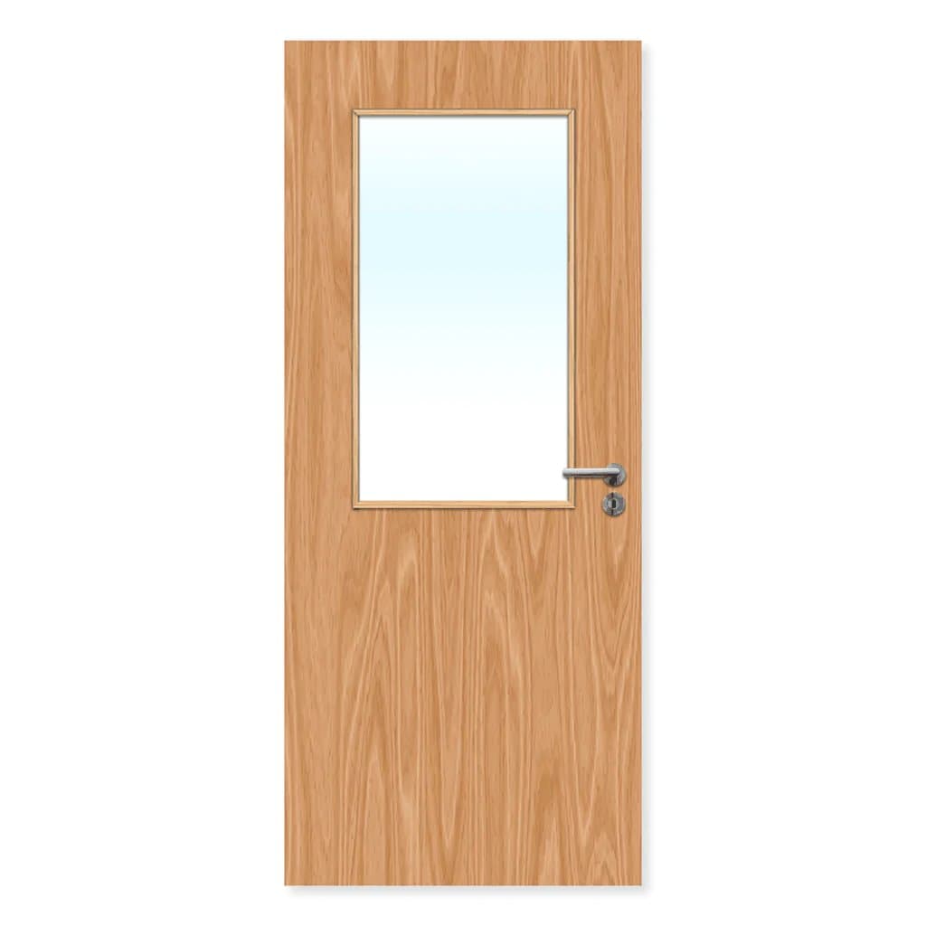 FDR 8G Made To Measure Internal Plywood Paint Grade Glazed FD60 Fire Door